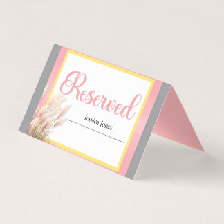 Elefante Rosa Dulce - Tarjeta Reservada Sonrisas d