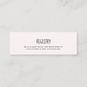 Elefante rosa Inserción de tarjeta de registro de 