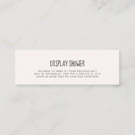 elefante rosa lindo Mostrar tarjeta de ducha inser