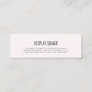 elefante rosa lindo Mostrar tarjeta de ducha inser