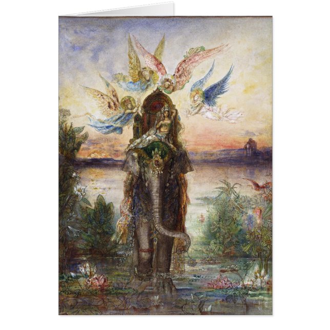 Elefante sagrado (Péri) por Gustave Moreau (Frente)