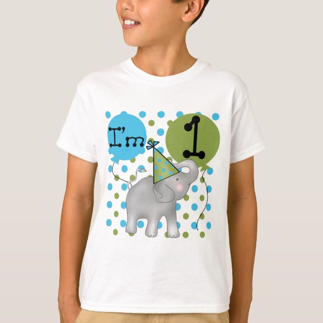 Elefante soy camisetas y regalos de 1 primeras (Anverso)