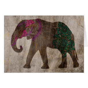 Elefante tribal zen asiático