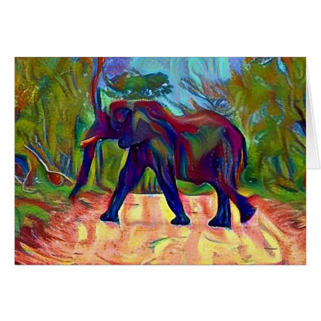 Elefante Trippy (Anverso (Horizontal))