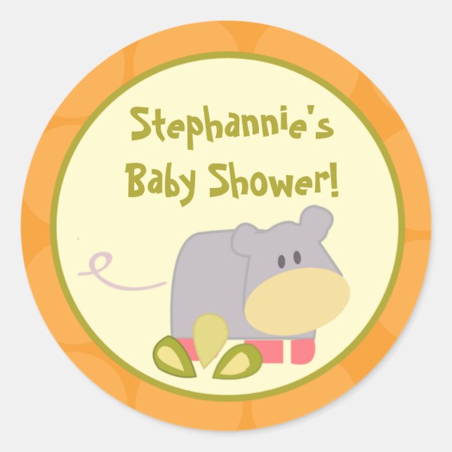 Elefante tropical Punch de 20 a 1.5" Pegatinas fav (Anverso)