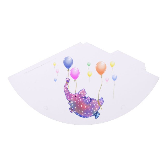 Elefante volando con globos Fiesta Gorra - Diversi (Anverso)