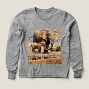 Elefante y elefante bebé