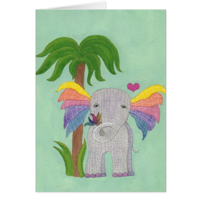 Elefante y mariposa BFF (Frente)
