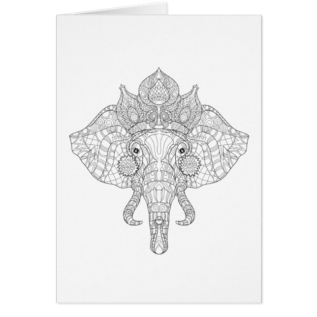 Elefante Zendoodle principal (Frente)