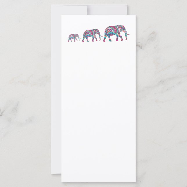 elefantes coloridos (Anverso)