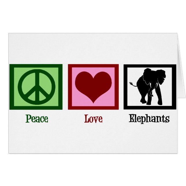 Elefantes de amor por la paz (Anverso (Horizontal))
