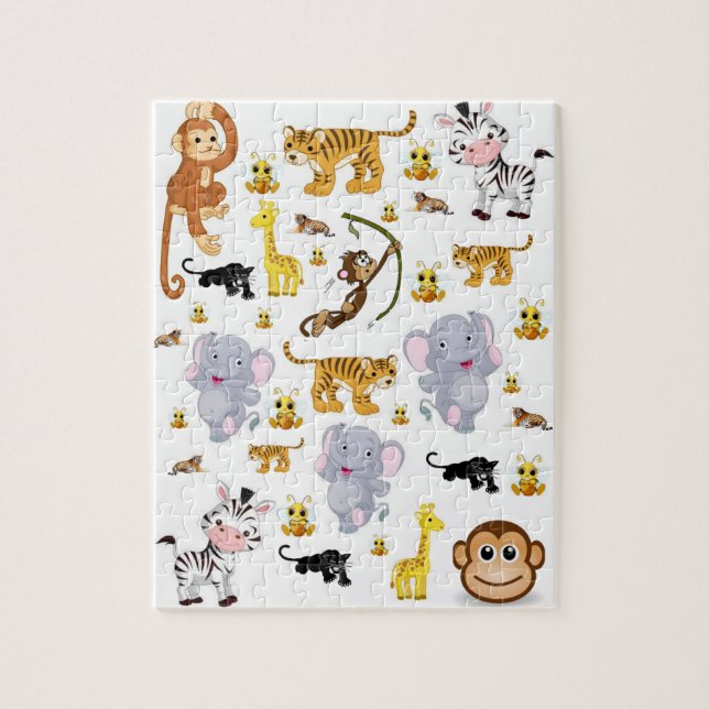 Elefantes: el rompecabezas de los animales (Vertical)