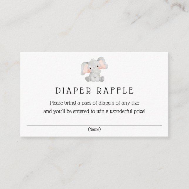 Elefantes Libros para Bebé tarjeta de inserción (Anverso)