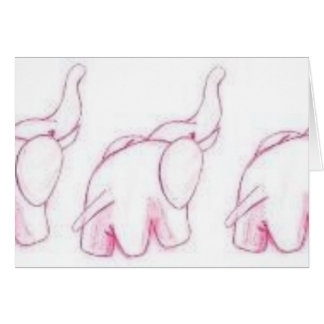 Elefantes rosados en desfile