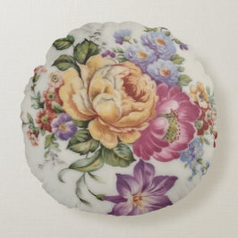 Elegancia: almohada redonda de inspiración porcela