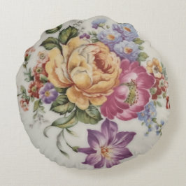Elegancia: almohada redonda de inspiración porcela