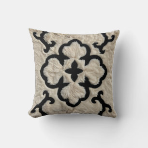 Elegancia: almohadas de Kilim blanco y negro decor