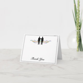 Elegancia Arcoíris Agradecimiento de Novio Boda