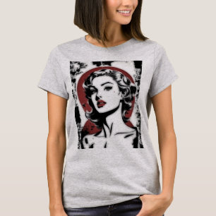 Elegancia Atemporal: Camiseta Film Noir Femme