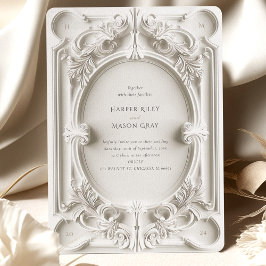 Elegancia barroca Boda Invitación al cuadro