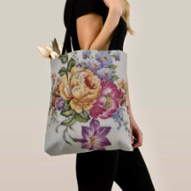 Elegancia: Bolsa de Tote inspirada en la porcelana