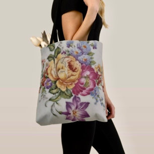 Elegancia: Bolsa de Tote inspirada en la porcelana