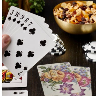 Elegancia: Cartas de juego floral inspiradas en la