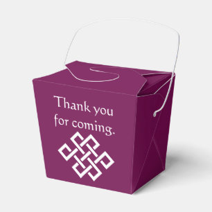 Elegancia china en caja de favores de vino