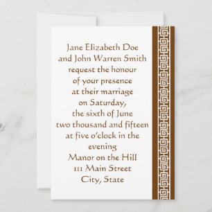 Elegancia china en invitación a la boda de chocola