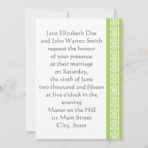 Elegancia china en invitación a la boda de Peridot