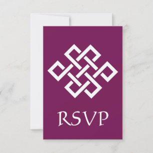 Elegancia china en tarjeta RSVP de vino