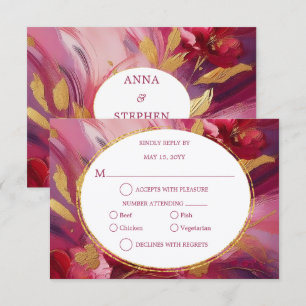 Elegancia Contemporánea: Rosa Fucsia Oro RSVP