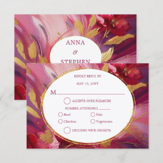 Elegancia Contemporánea: Rosa Fucsia Oro RSVP