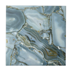 Elegancia de Ágata Azul – Baldosa de Piedra Natura