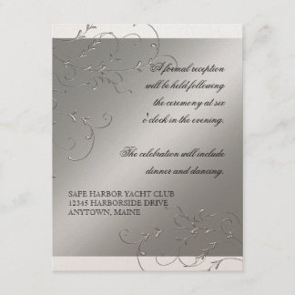Elegancia de Corbata Negra, Invitaciones de Recepc