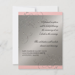 Elegancia de Corbata Negra, Invitaciones de Recepc