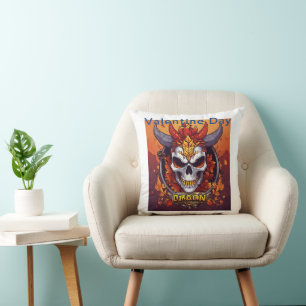 Elegancia de dragón místico - Cojín decorativo úni