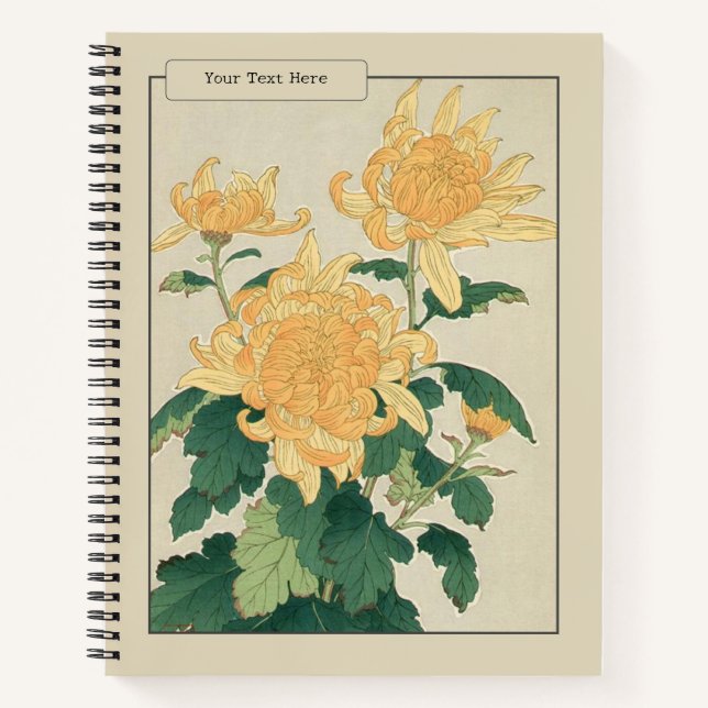 Elegancia de Japón: El Cuaderno del Crisantemo (Anverso)