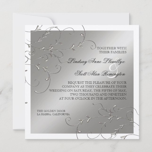 Elegancia de los zapatos negros, invitaciones a la (Anverso)
