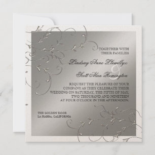 Elegancia de los zapatos negros, invitaciones a la
