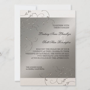 Elegancia de los zapatos negros, invitaciones a la