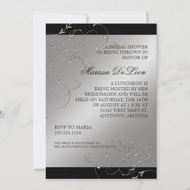 Elegancia de los zapatos negros, invitaciones a la (Anverso)