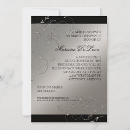 Elegancia de los zapatos negros, invitaciones a la