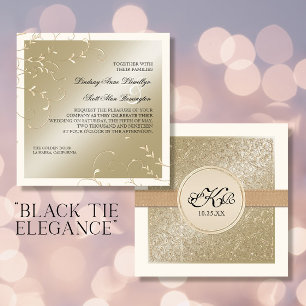 Elegancia de los zapatos negros, tarjetas de boda