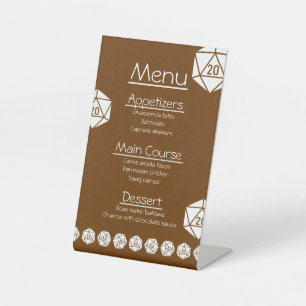 Elegancia de Mesa en Señal de Pedestal de Chocolat