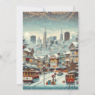 Elegancia de Navidad en San Francisco - Tarjeta de