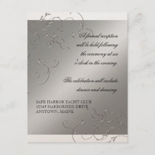 Elegancia del lazo negro, invitaciones de la