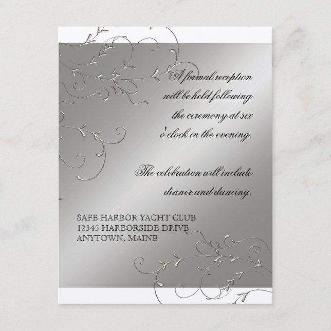 Elegancia del lazo negro, invitaciones de la (Anverso)