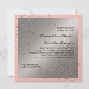 Elegancia del lazo negro, invitaciones de la bodas