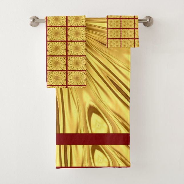 Elegancia dramática: cenit dorado | Rojo carmesí y (In situ)